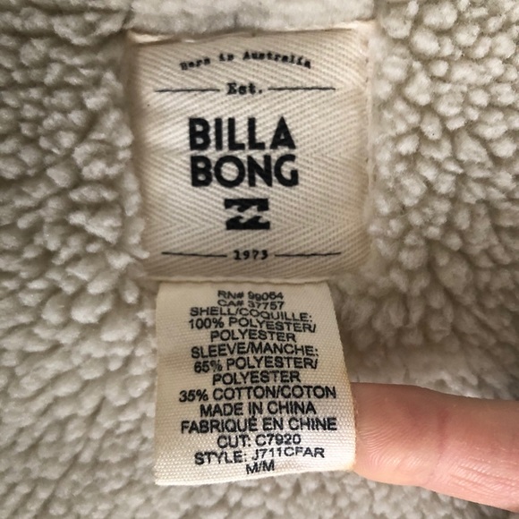 Shearling style jacket by Billabong - Picture 2 of 5